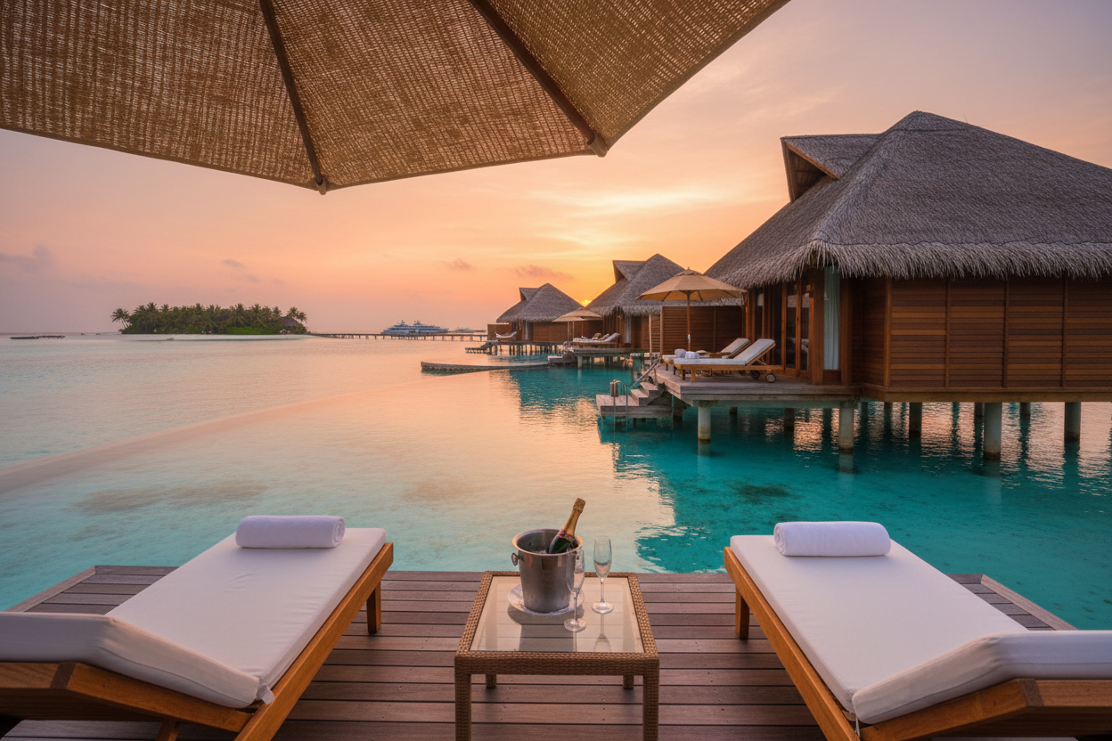 Maldives overwater bungalow