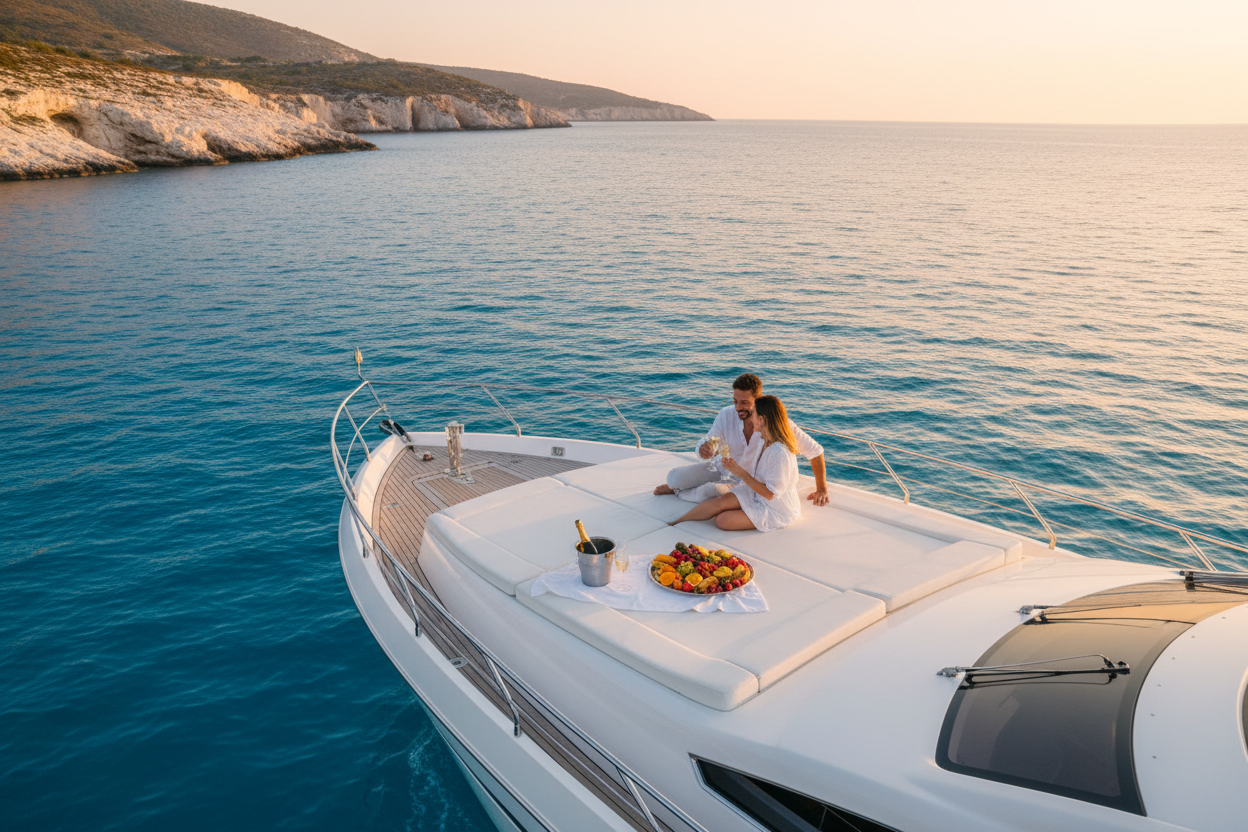 Luxury yacht Mediterranean